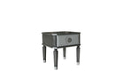 House Beatrice End Table, Charcoal & Light Gray Finish Acme