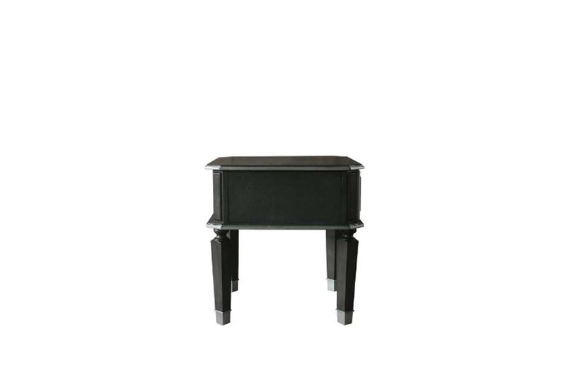 House Beatrice End Table, Charcoal & Light Gray Finish Acme
