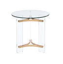 Sosi End Table, Gold Finish Acme