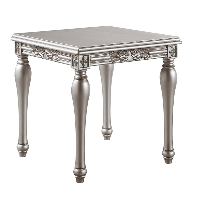 Pelumi End Table, Platinum Finish Acme