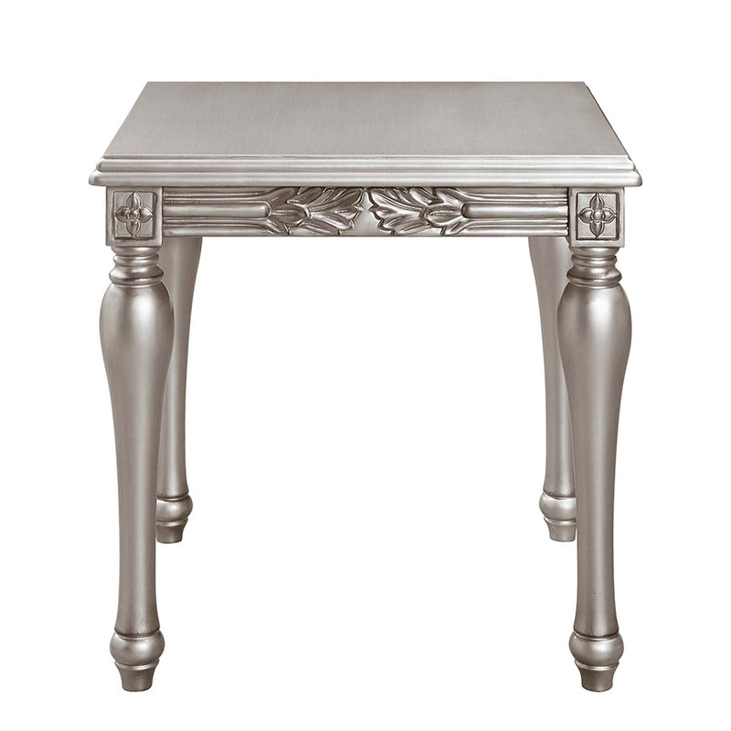 Pelumi End Table, Platinum Finish Acme
