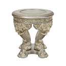 Danae End Table, Champagne & Gold Finish Acme