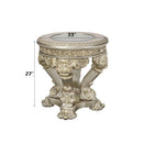 Danae End Table, Champagne & Gold Finish Acme