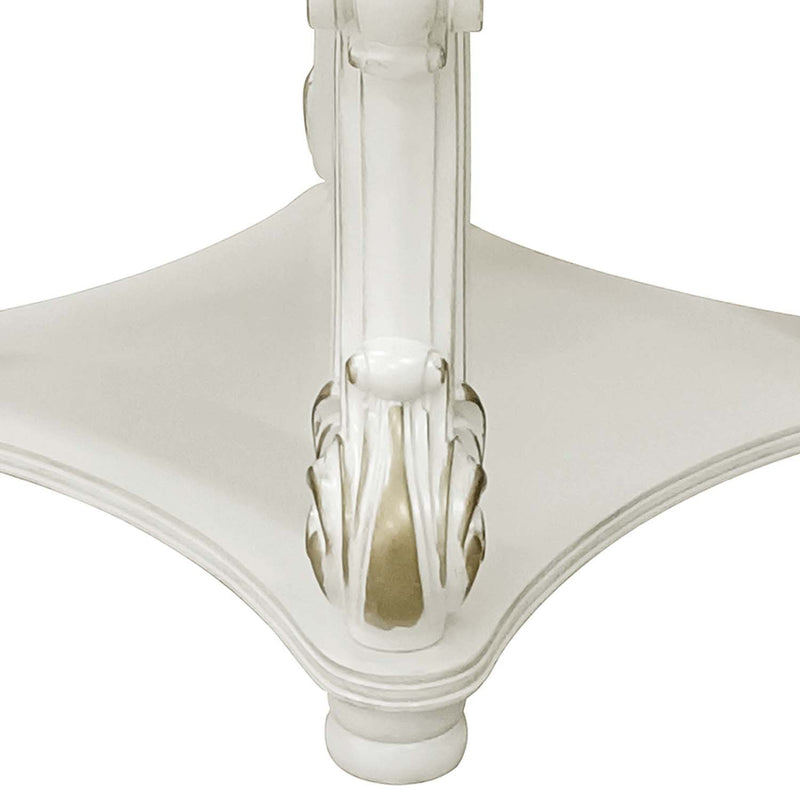 Vendome End Table, Antique Pearl Finish Acme