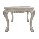 Dresden End Table, Bone White Finish Acme