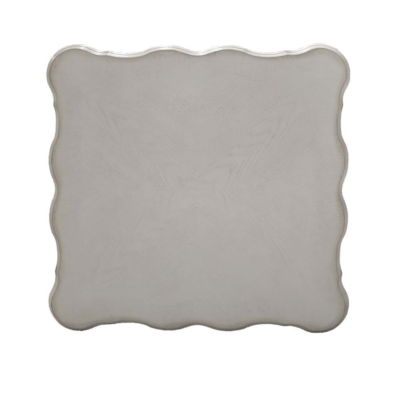 Dresden End Table, Bone White Finish Acme