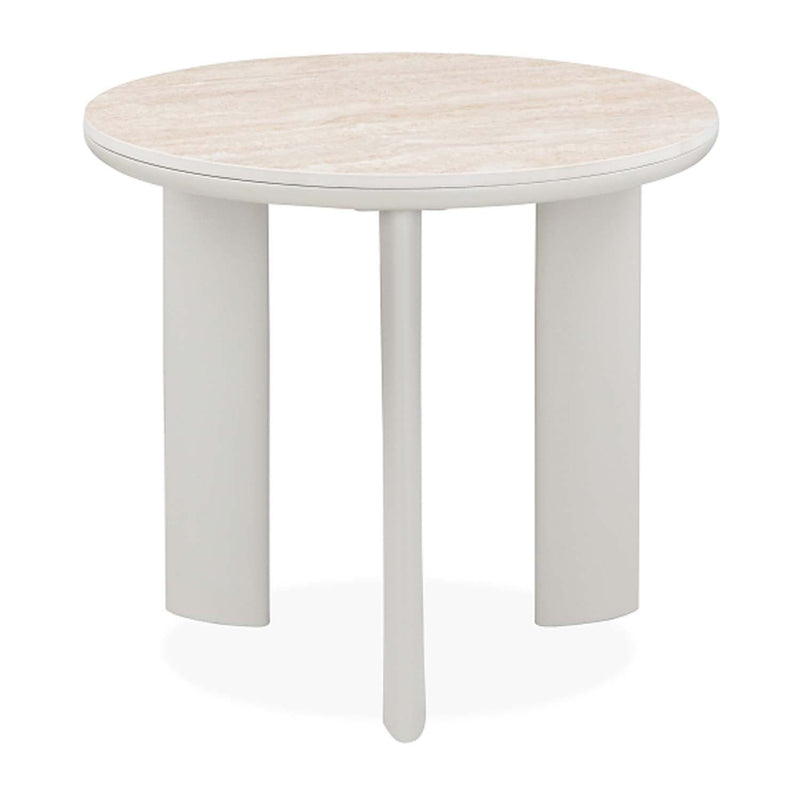 Ingram End Table, Sintered Stone & Light Gray Finish Acme