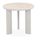 Ingram End Table, Sintered Stone & Light Gray Finish Acme