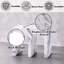 Fritzy End Table, Engineered Stone Finish Acme