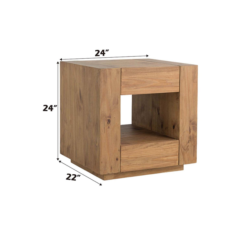 Harlan End Table, Brown Finish Acme