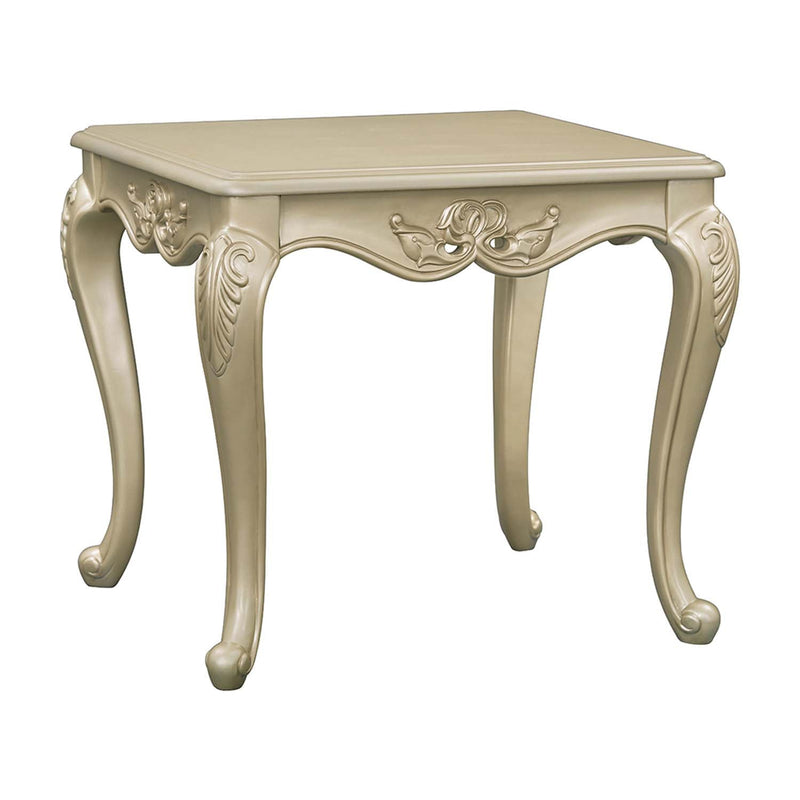 Libertee End Table, Champagne Finish Acme