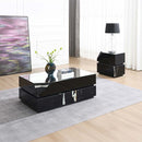 Drisana End Table, Black Mirrored Finish Acme