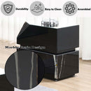 Drisana End Table, Black Mirrored Finish Acme