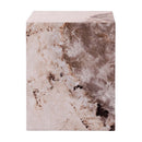 Fultan End Table, Engineered Stone Finish Acme