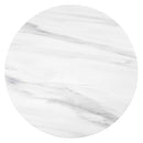 Zaid End Table, Engineering Marble & White High Gloss Finish Acme