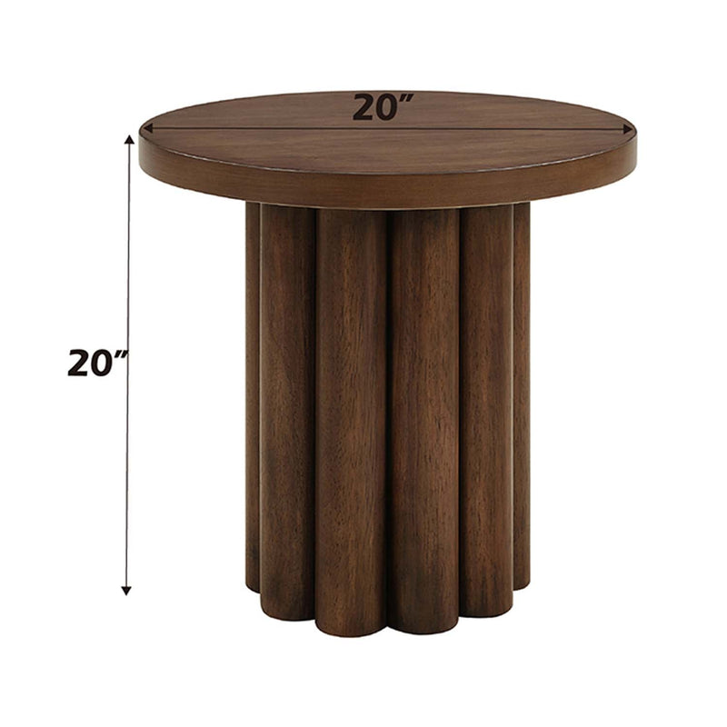Sanat End Table, Brown Finish Acme