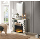 Dominic 48" Fireplace, Mirrored Acme