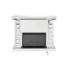 Dominic 48" Fireplace, Mirrored Acme