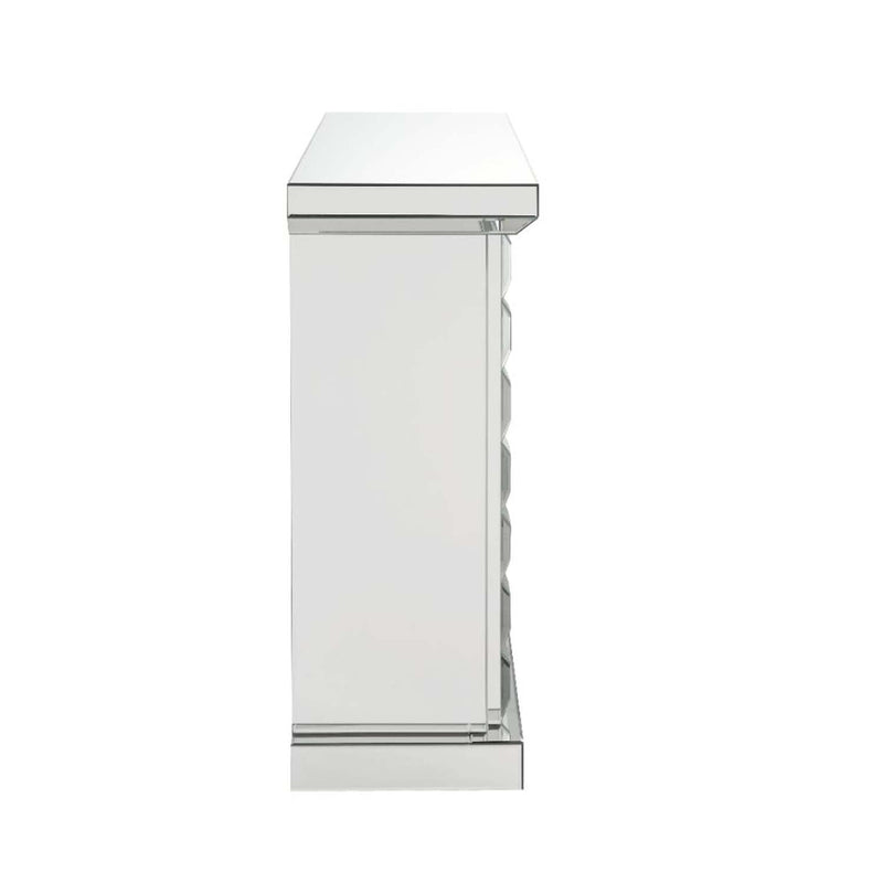 Dominic 48" Fireplace, Mirrored Acme