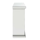 Nysa 47" Fireplace, Mirrored & Faux Crystals Acme