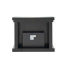 Nysa 47" Fireplace, Mirrored & Faux Crystals Acme