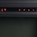 Noralie 47" Fireplace, Mirrored & Faux Diamonds Acme