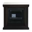 Noralie 28" Fireplace, Mirrored & Faux Diamonds Acme