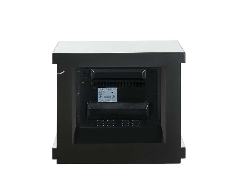 Noralie 28" Fireplace, LED, Mirrored & Faux Diamonds Acme
