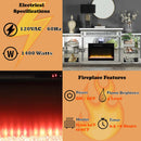 Noralie 82" Fireplace, Mirrored & Faux Diamonds Acme