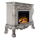 Dresden 47" Fireplace, Vintage Bone White Finish Acme
