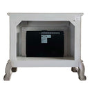 Dresden 47" Fireplace, Vintage Bone White Finish Acme