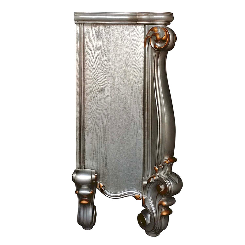 Versailles 47" Fireplace, Antique Platinum Finish Acme