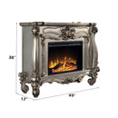 Versailles 47" Fireplace, Antique Platinum Finish Acme