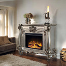 Versailles 47" Fireplace, Antique Platinum Finish Acme