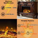 Versailles 47" Fireplace, Cherry Oak Finish Acme