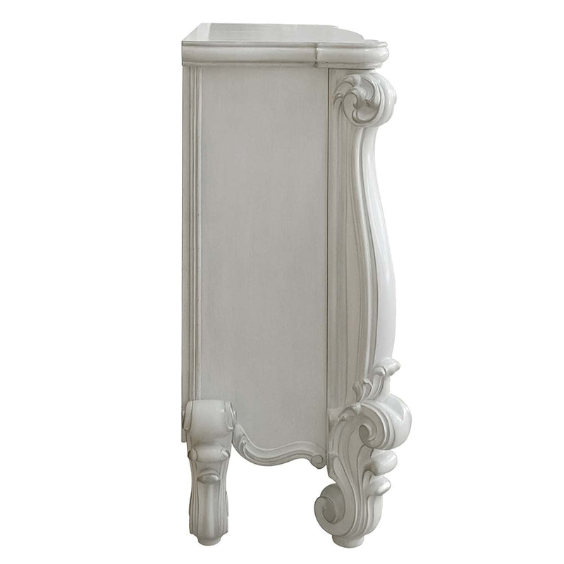 Versailles 47" Fireplace, Bone White Finish Acme