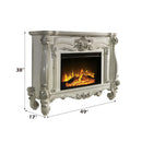 Versailles 47" Fireplace, Bone White Finish Acme