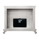 Picardy 59" Fireplace, Antique Pearl Finish Acme