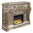 Sorina 66" Fireplace, Antique Silver Finish Acme