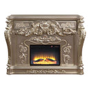 Sorina 66" Fireplace, Antique Silver Finish Acme