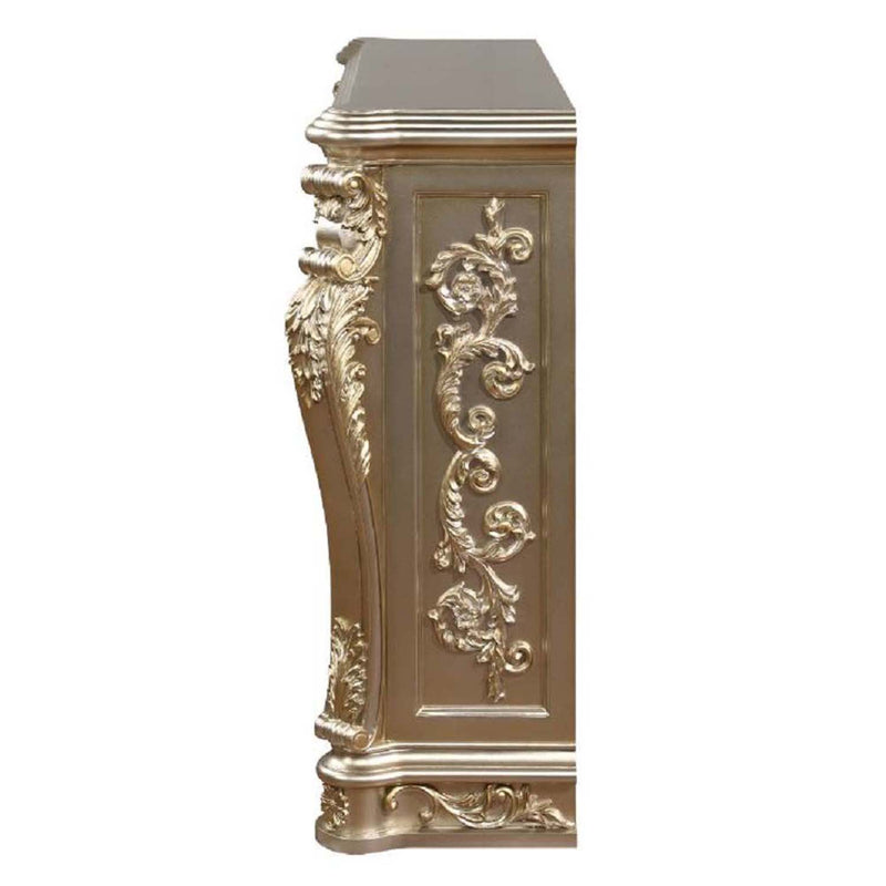 Sorina 66" Fireplace, Antique Silver Finish Acme