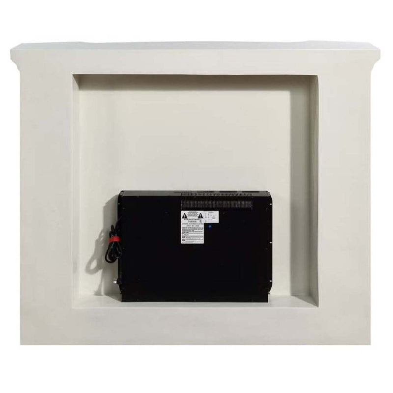 Adara 62" Fireplace, Antique White Finish Acme