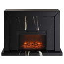 Drisana 47" Fireplace, Black Mirrored Finish Acme