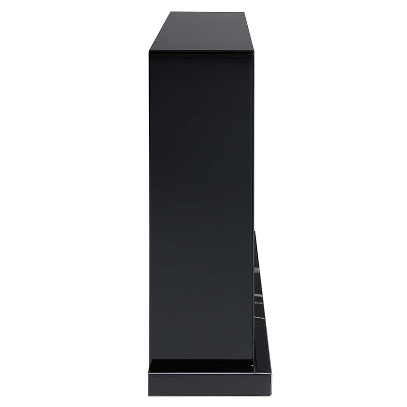 Drisana 47" Fireplace, Black Mirrored Finish Acme