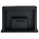 Drisana 47" Fireplace, Black Mirrored Finish Acme