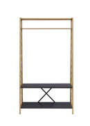 Pahor Hall Tree, Gold & Black Finish Acme