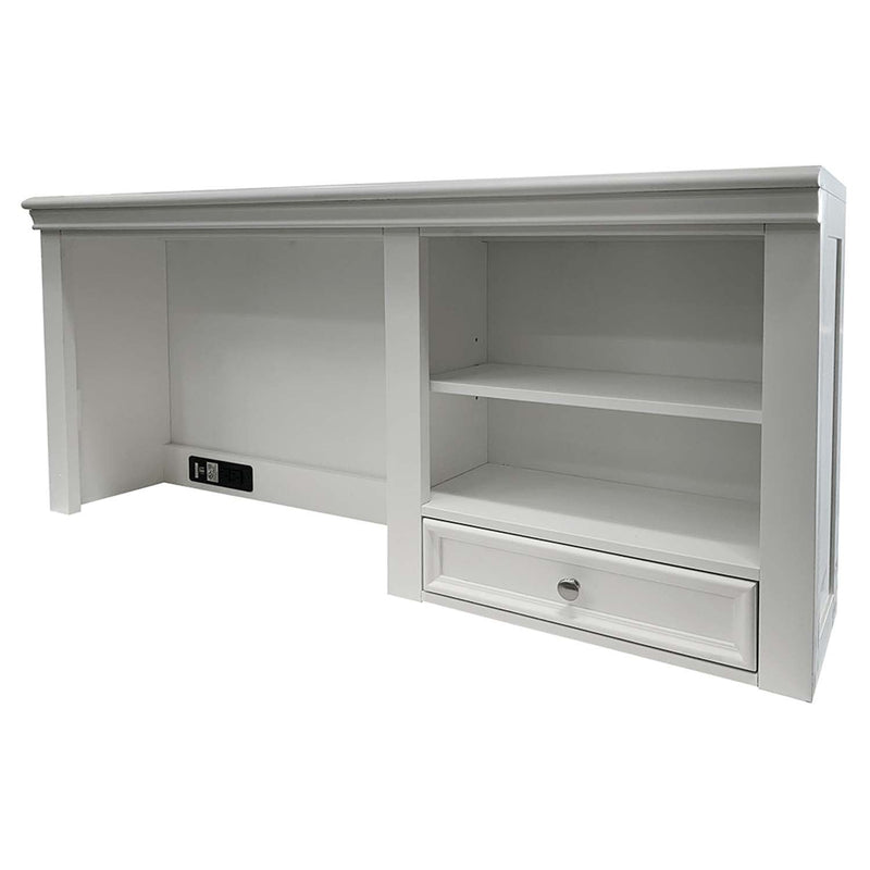 Lacey Writing Hutch, White Finish Acme