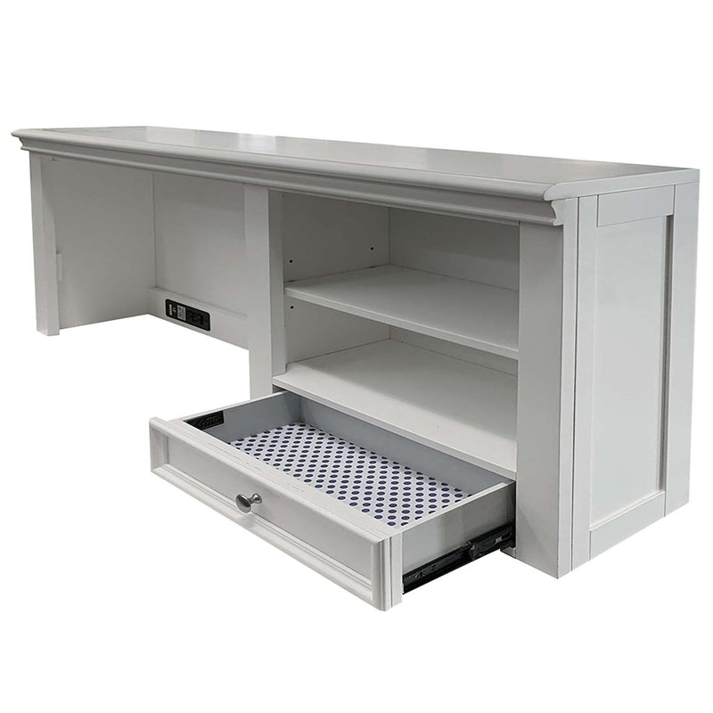 Lacey Writing Hutch, White Finish Acme