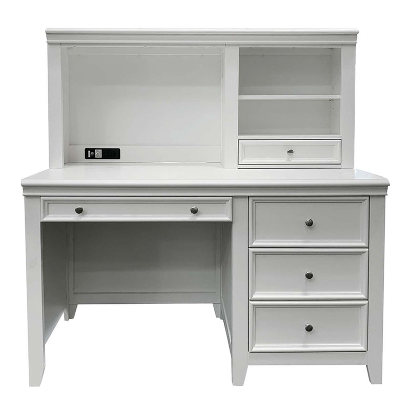 Lacey Writing Hutch, White Finish Acme