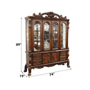 Dresden Hutch & Buffet, Cherry Oak Finish Acme